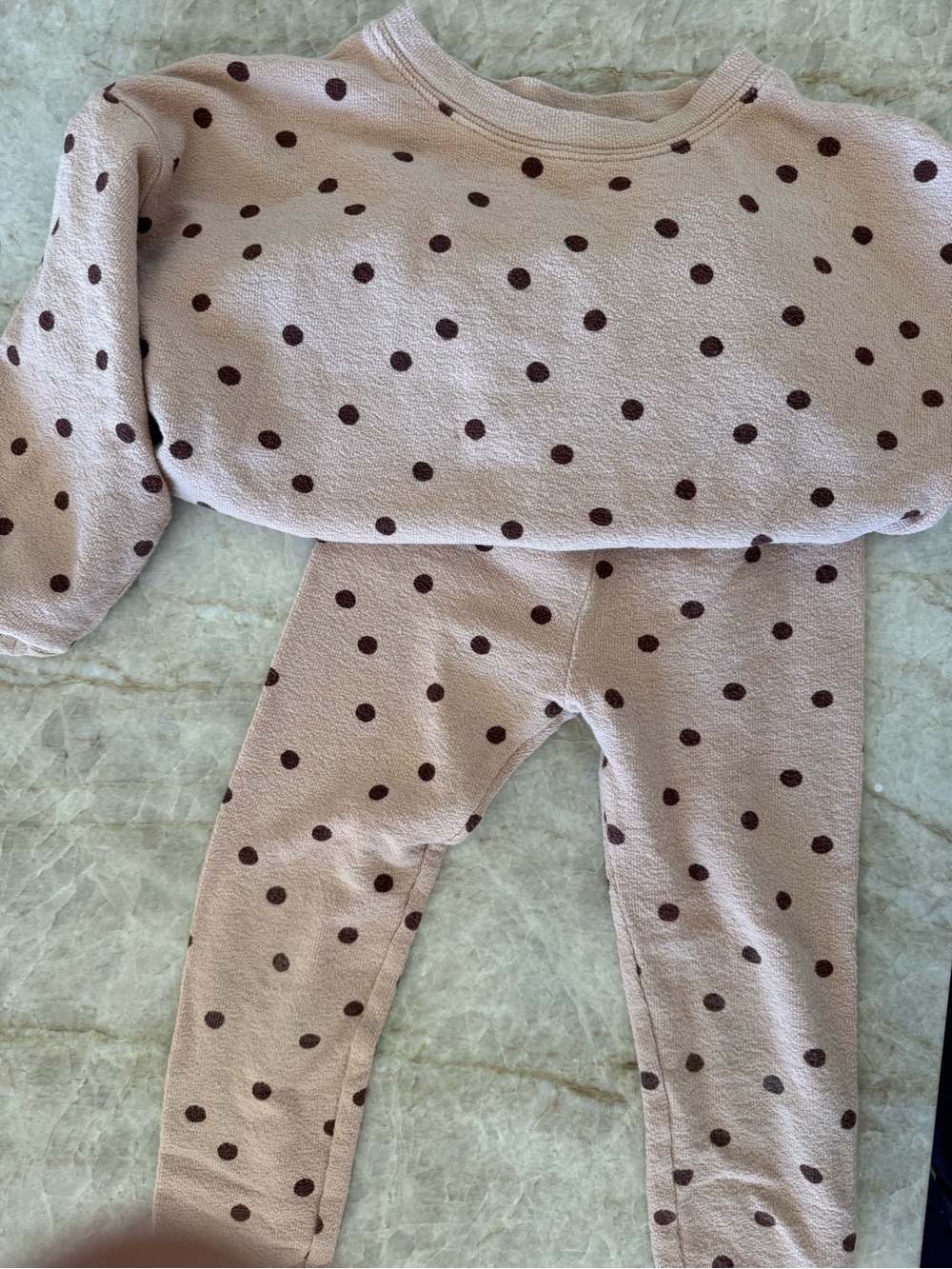 Rylee + Cru Pale Pink Polka Dot Set - Picture 2 of 4